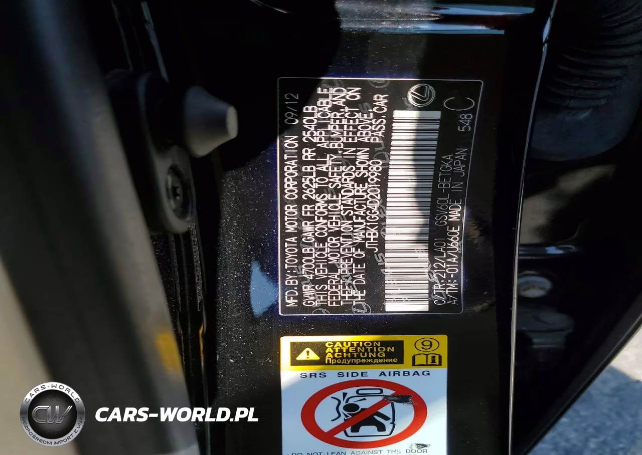 2013 Lexus Es 350 VIN:JTHBK1GG4D2019980 - 13