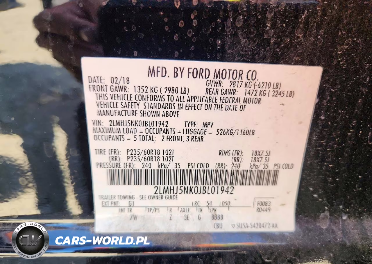 2018 Lincoln Mkt VIN:2LMHJ5NK0JBL01942 - 13