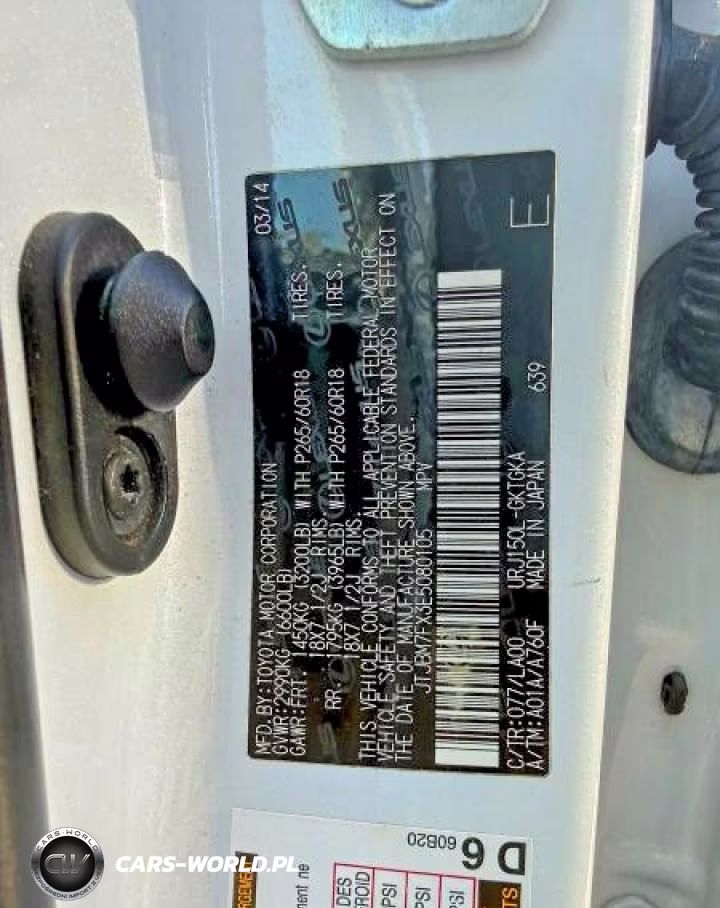 2014 Lexus Gx 460 VIN:JTJBM7FX3E5080105 - 10