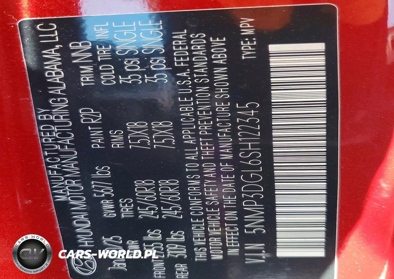 2025 Hyundai Santa Fe Xrt VIN:5NMP3DGL6SH122345 - 13