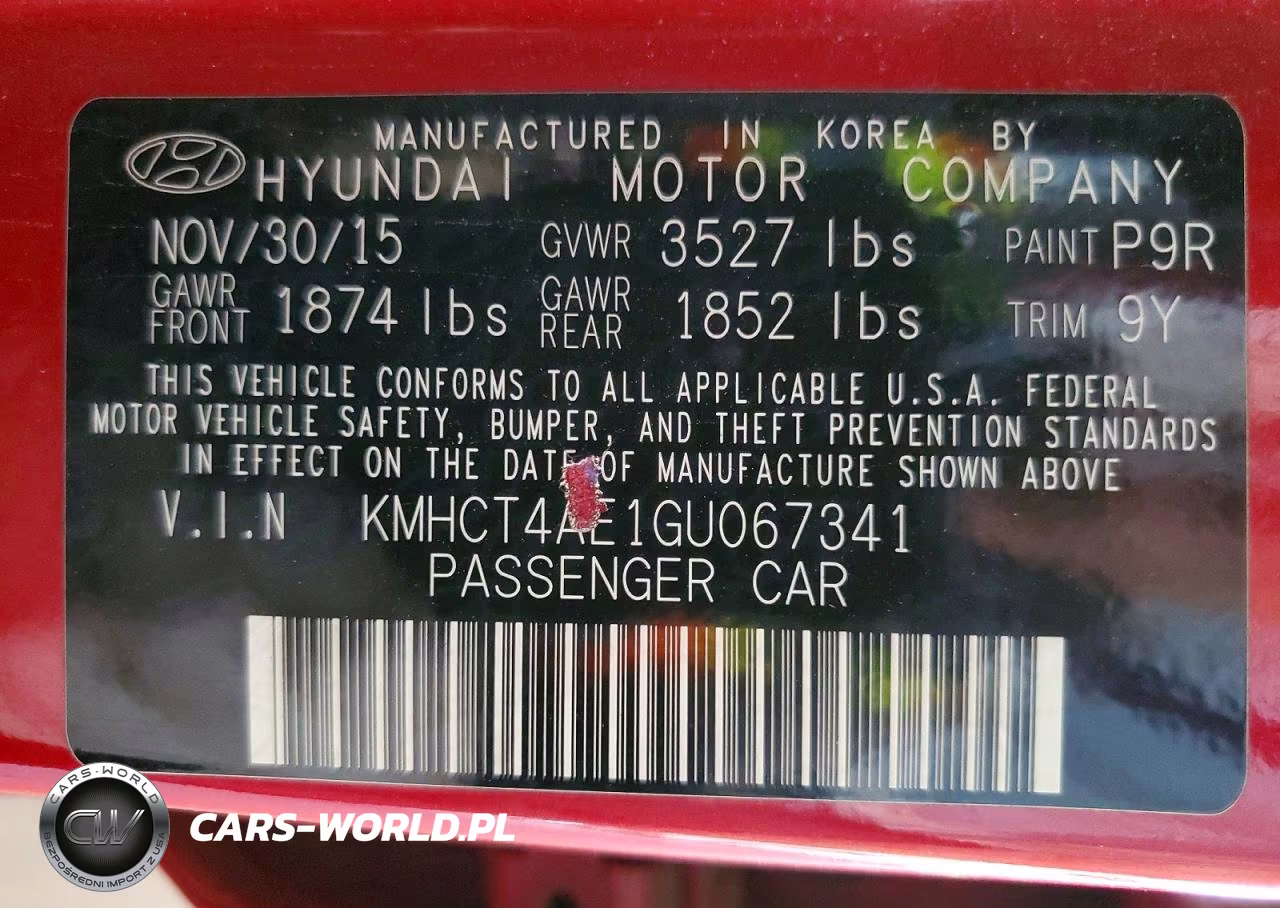 2016 Hyundai Accent Se VIN:KMHCT4AE1GU067341 - 12
