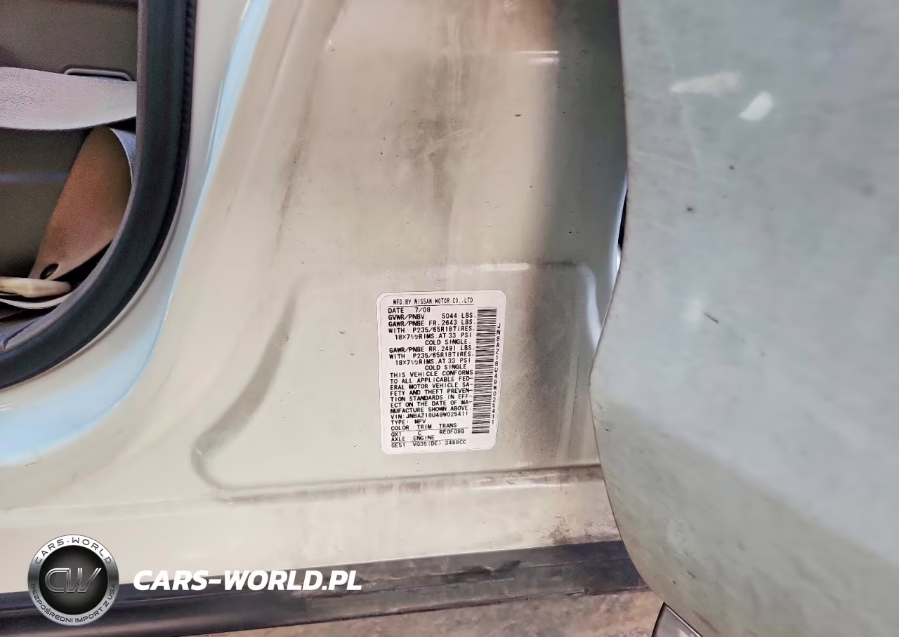 2009 Nissan Murano S VIN:JN8AZ18U49W025411 - 13