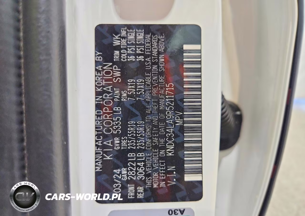 2024 Kia Ev6 Wind VIN:KNDC34LA9R5211715 - 14