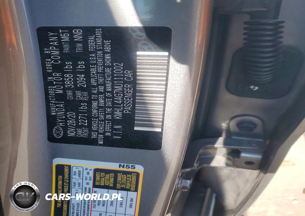 2021 Hyundai Elantra Se VIN:KMHLL4AG7MU111002 - 12
