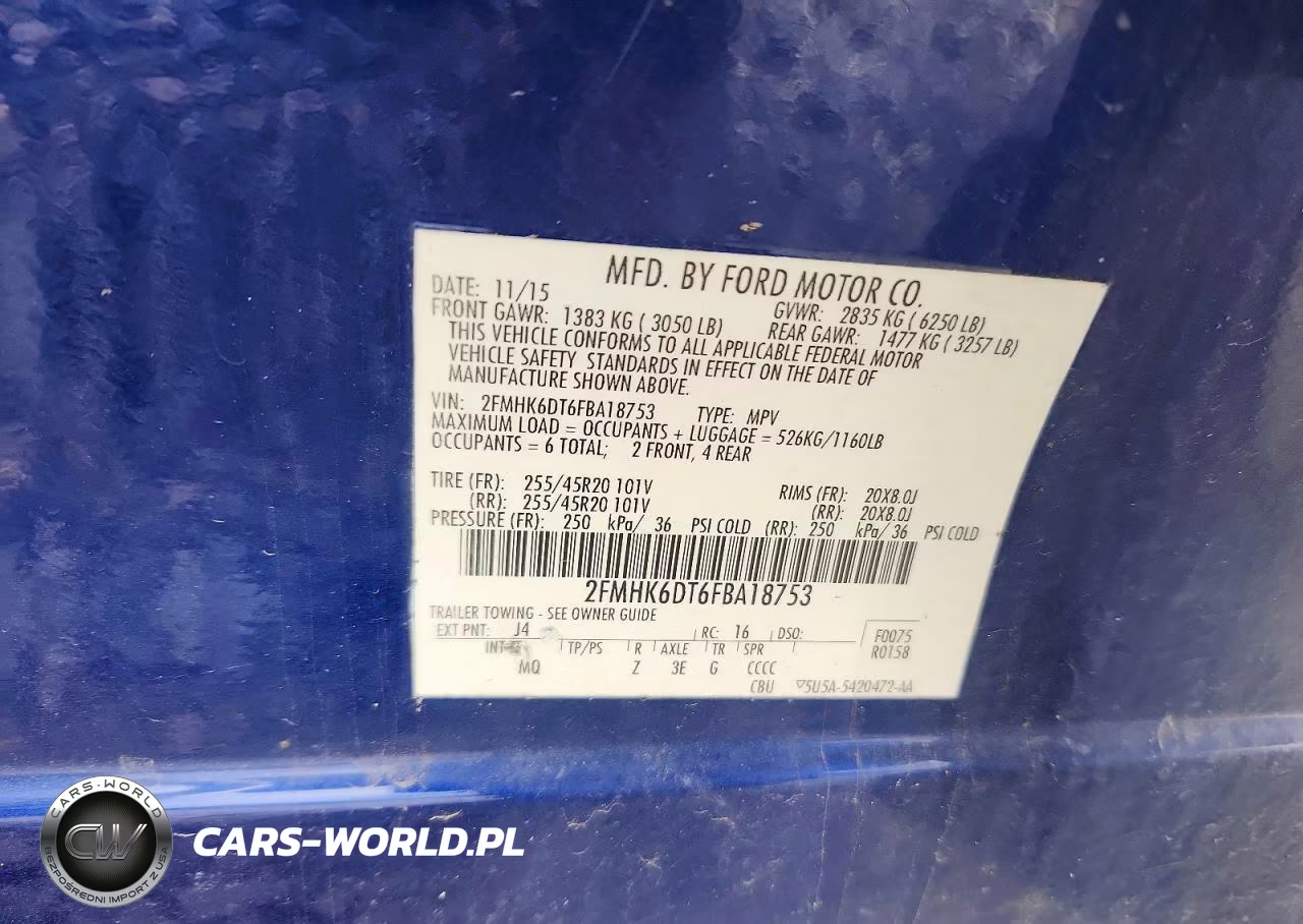 2015 Ford Flex Limited VIN:2FMHK6DT6FBA18753 - 13