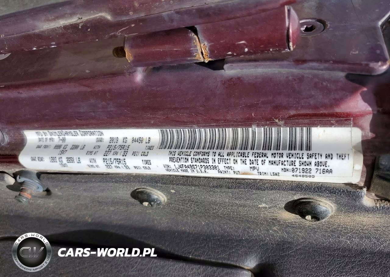 2001 Jeep Wrangler - Tj Sport VIN:1J4FA49S71P303301 - 13