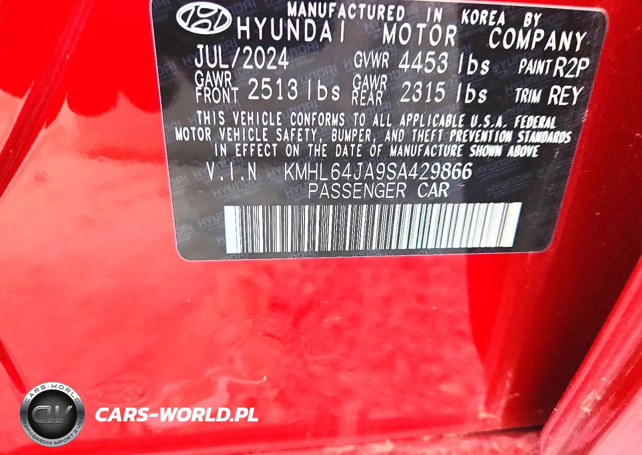 2025 Hyundai Sonata Sel VIN:KMHL64JA9SA429866 - 12