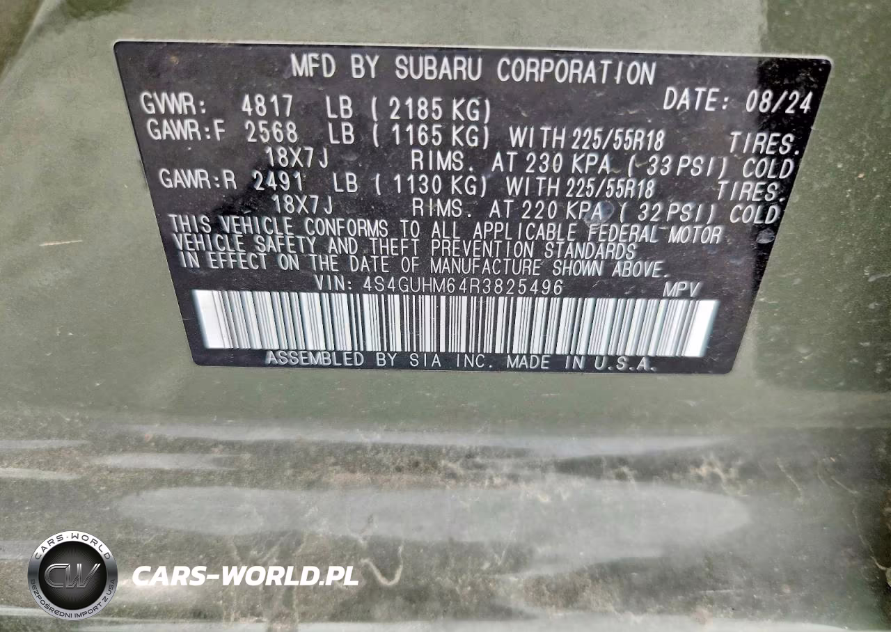 2024 Subaru Crosstrek Limited VIN:4S4GUHM64R3825496 - 13