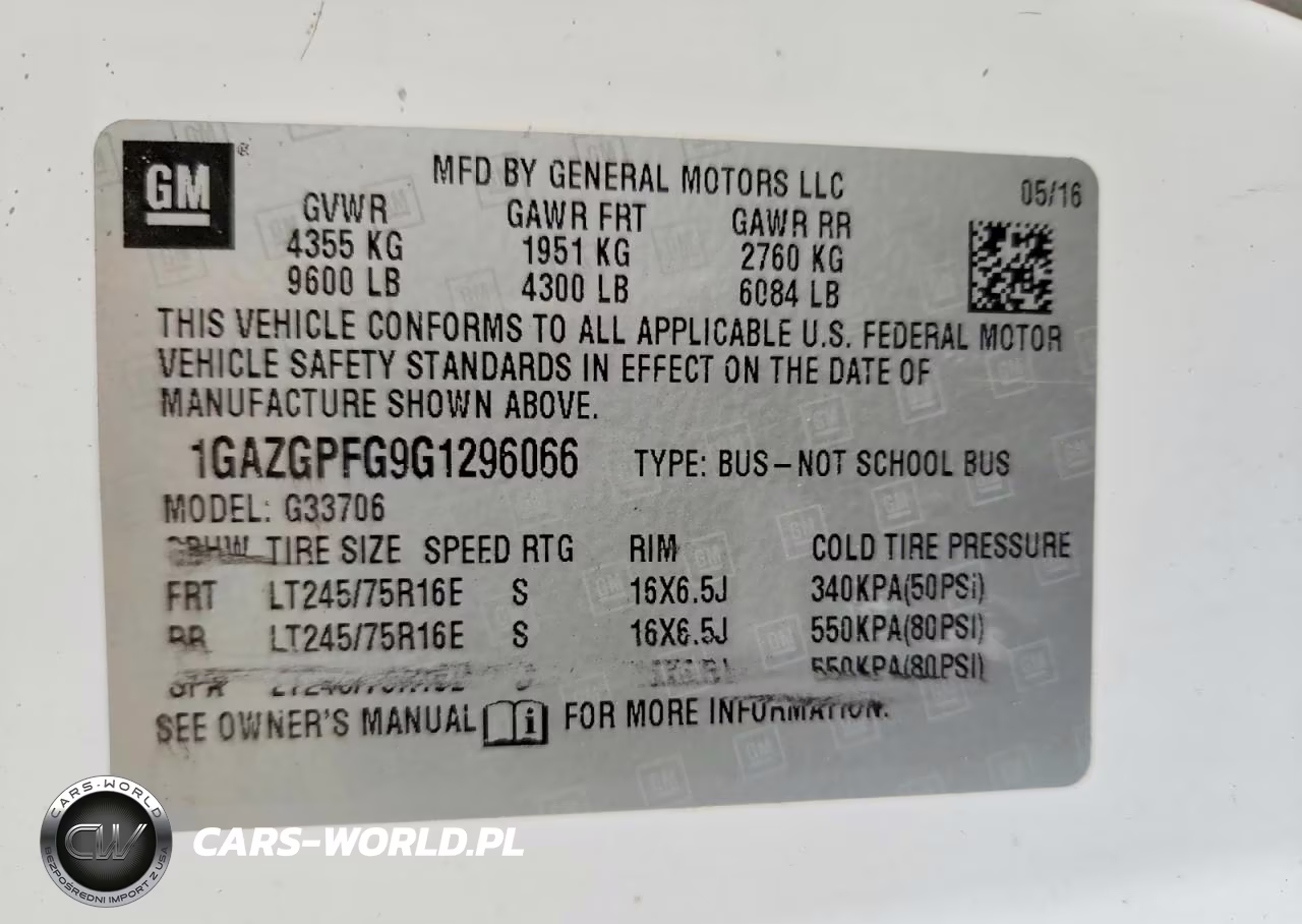 2016 Chevrolet Express G3500 Ls VIN:1GAZGNFF1G1243809 - 13