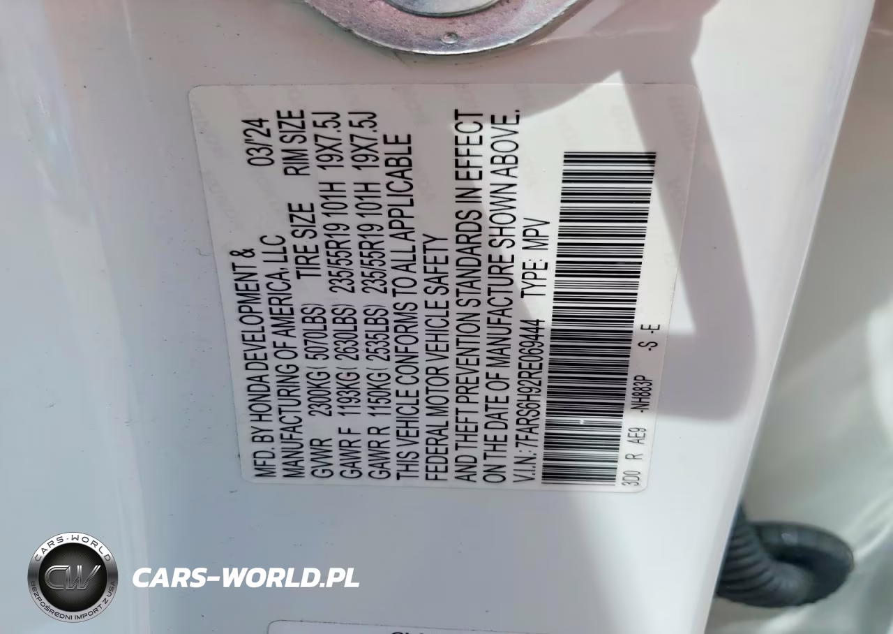 2024 Honda Cr-V Sport Touring VIN:7FARS6H92RE069444 - 13