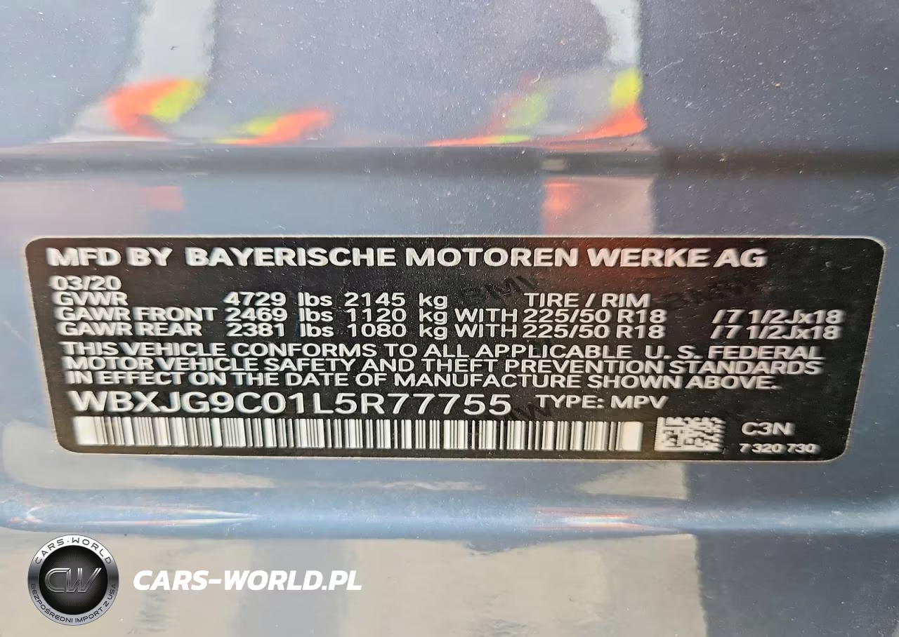 2020 BMW X1 xDrive28I VIN:WBXJG9C01L5R77755 - 13