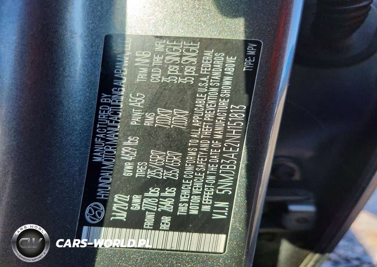 2022 Hyundai Tucson Sel VIN:5NMJB3AE2NH151813 - 12