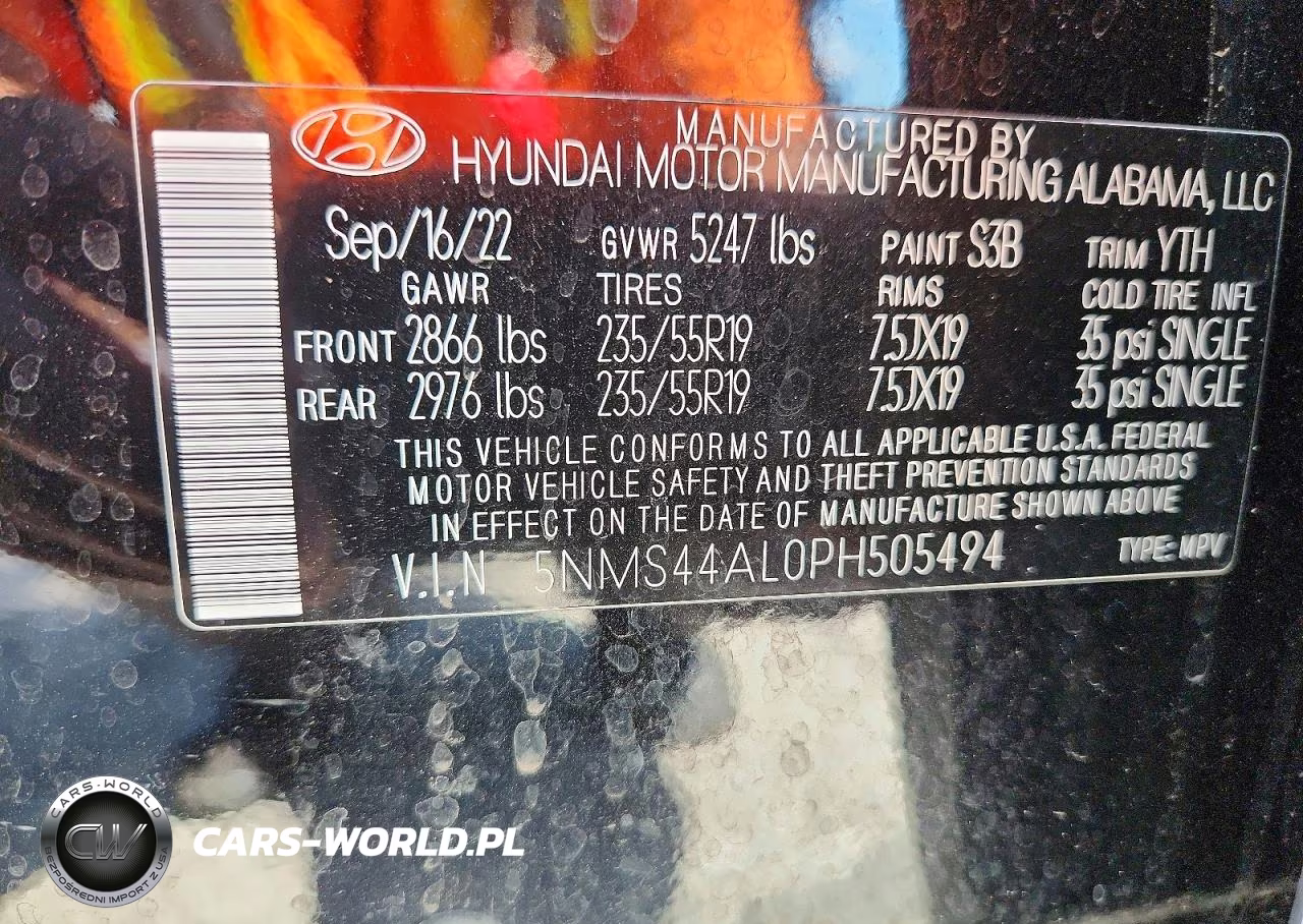 2023 Hyundai Santa Fe Limited VIN:5NMS44AL0PH505494 - 13