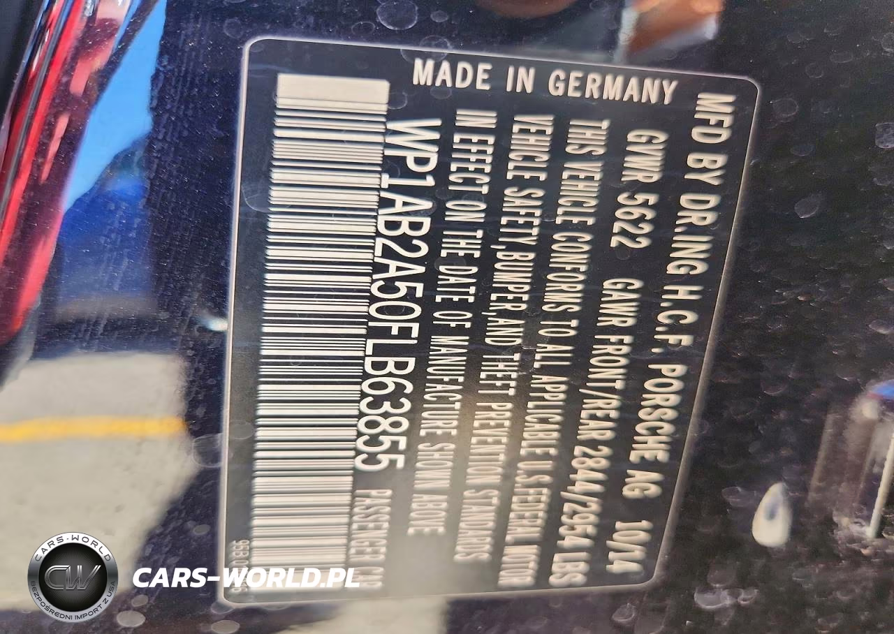 2015 Porsche Macan S VIN:WP1AB2A50FLB63855 - 13