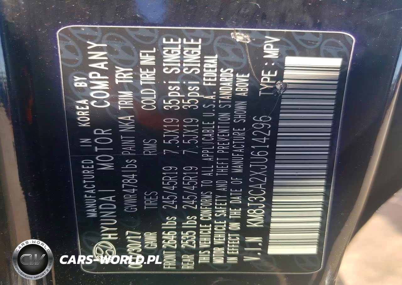 2018 Hyundai Tucson Limited VIN:KM8J3CA2XJU614296 - 13