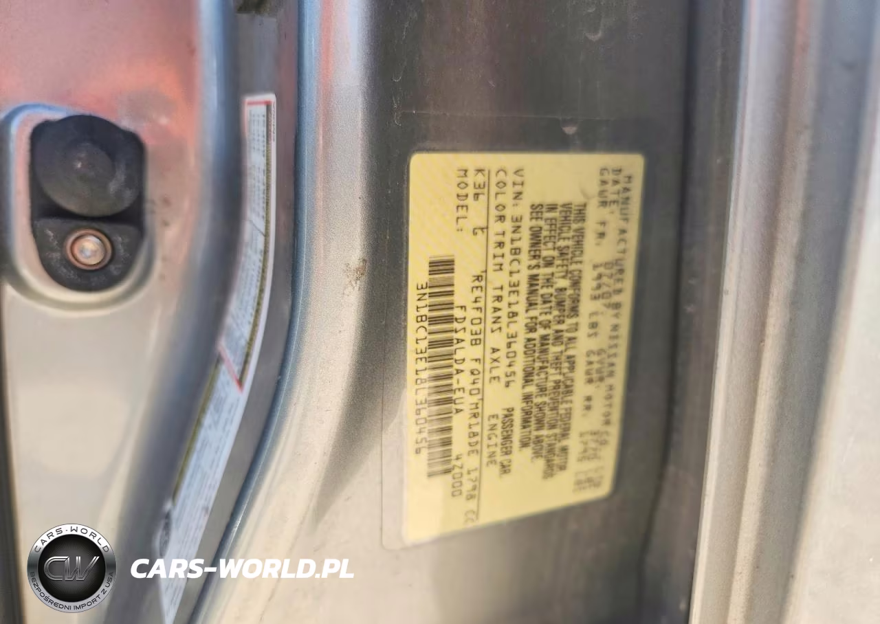 2008 Nissan Versa 1.8 S VIN:3N1BC13E18L360456 - 12