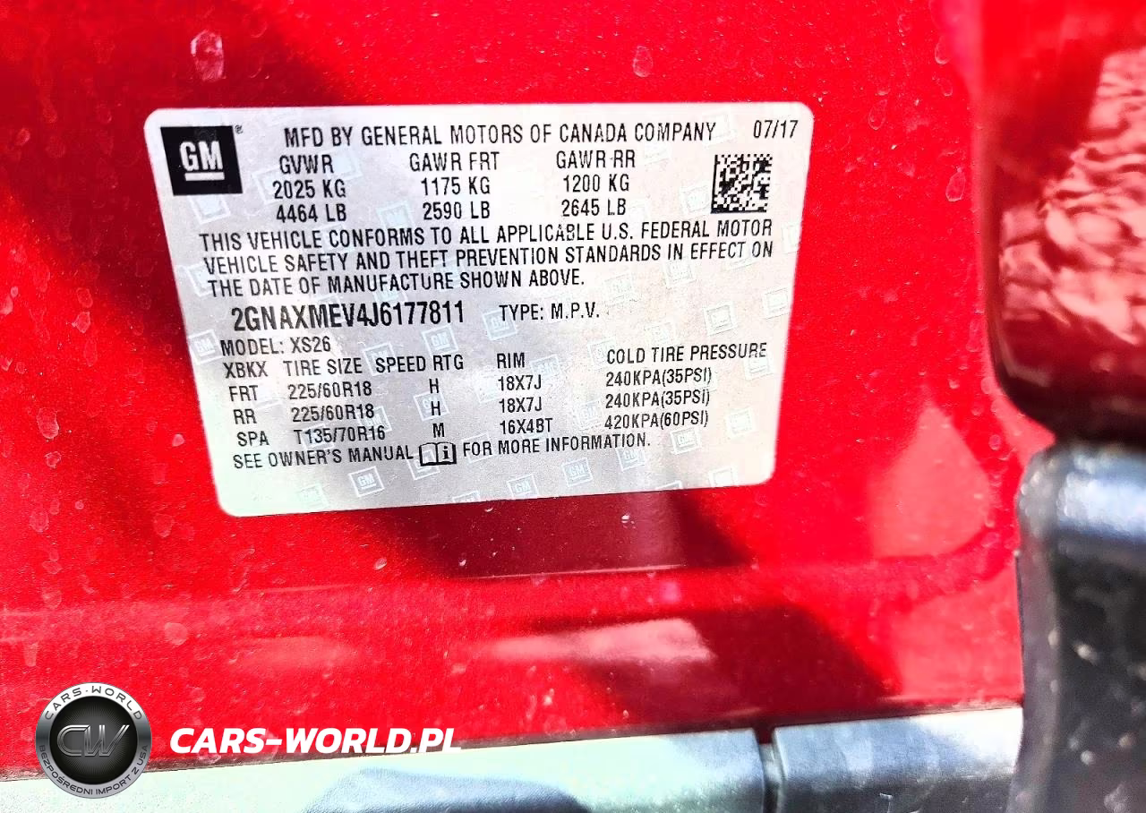 2018 Chevrolet Equinox Premier VIN:2GNAXMEV4J6177811 - 13