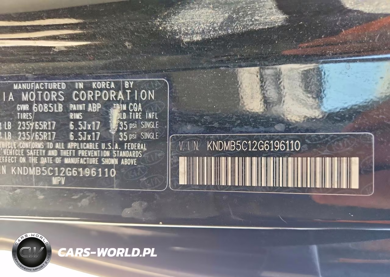 2016 Kia Sedona Lx VIN:KNDMB5C12G6196110 - 13