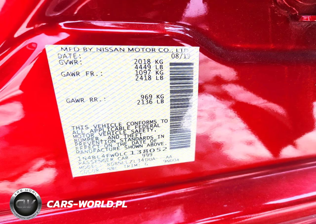 2020 Nissan Altima Platinum VIN:1N4BL4FW0LC138052 - 12