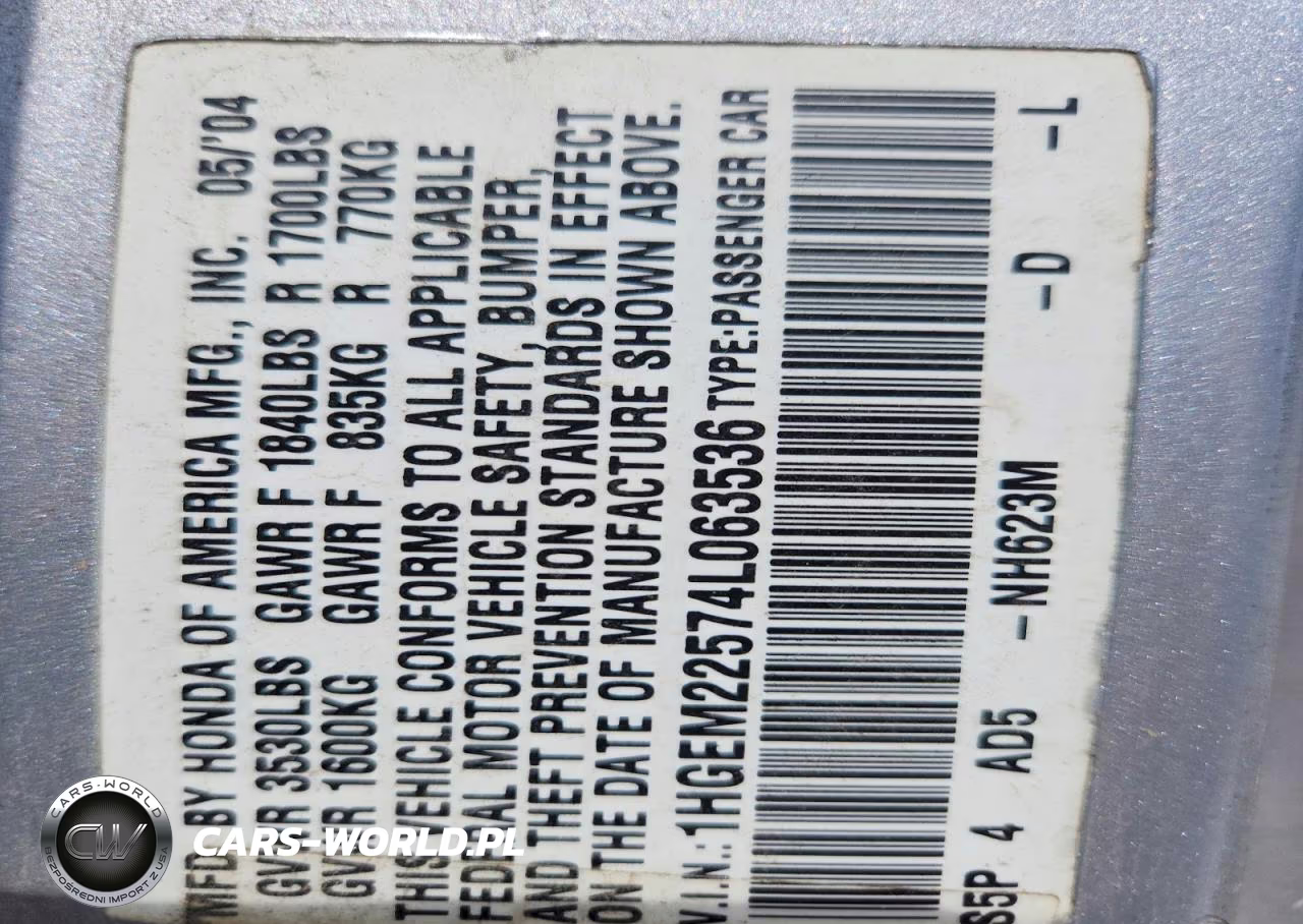 2004 Honda Civic Lx VIN:1HGEM22574L063536 - 13