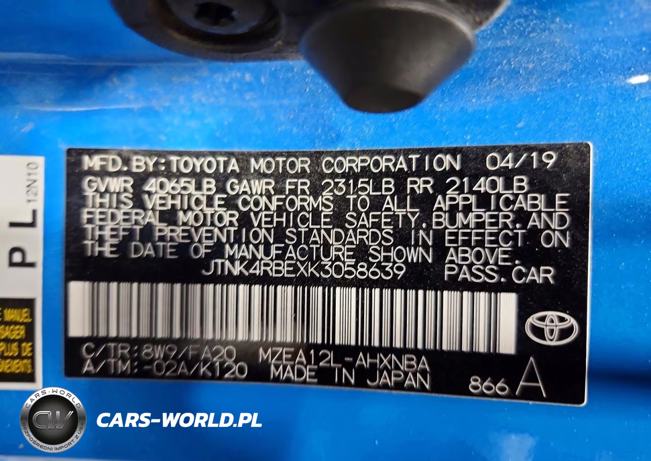 2019 Toyota Corolla Hatchback Se VIN:JTNK4RBEXK3058639 - 13