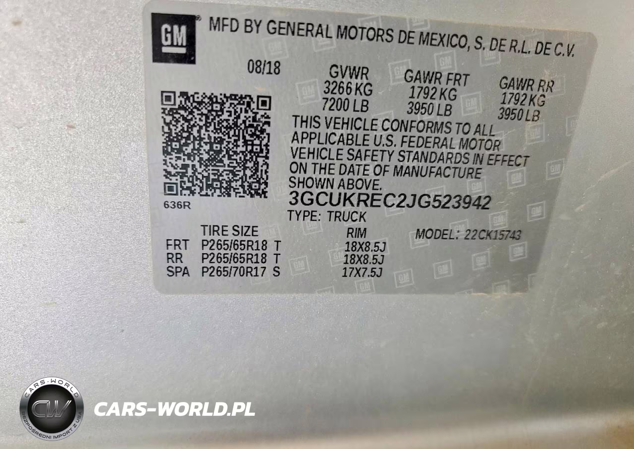 2018 Chevrolet Silverado K1500 Lt VIN:3GCUKREC2JG523942 - 13