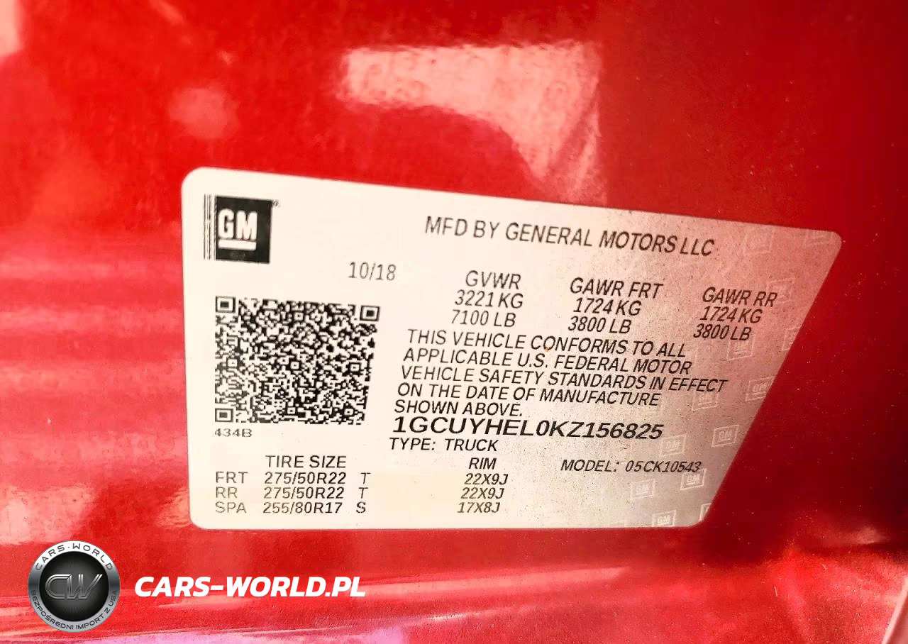 2019 Chevrolet Silverado K1500 High Country VIN:1GCUYHEL0KZ156825 - 12