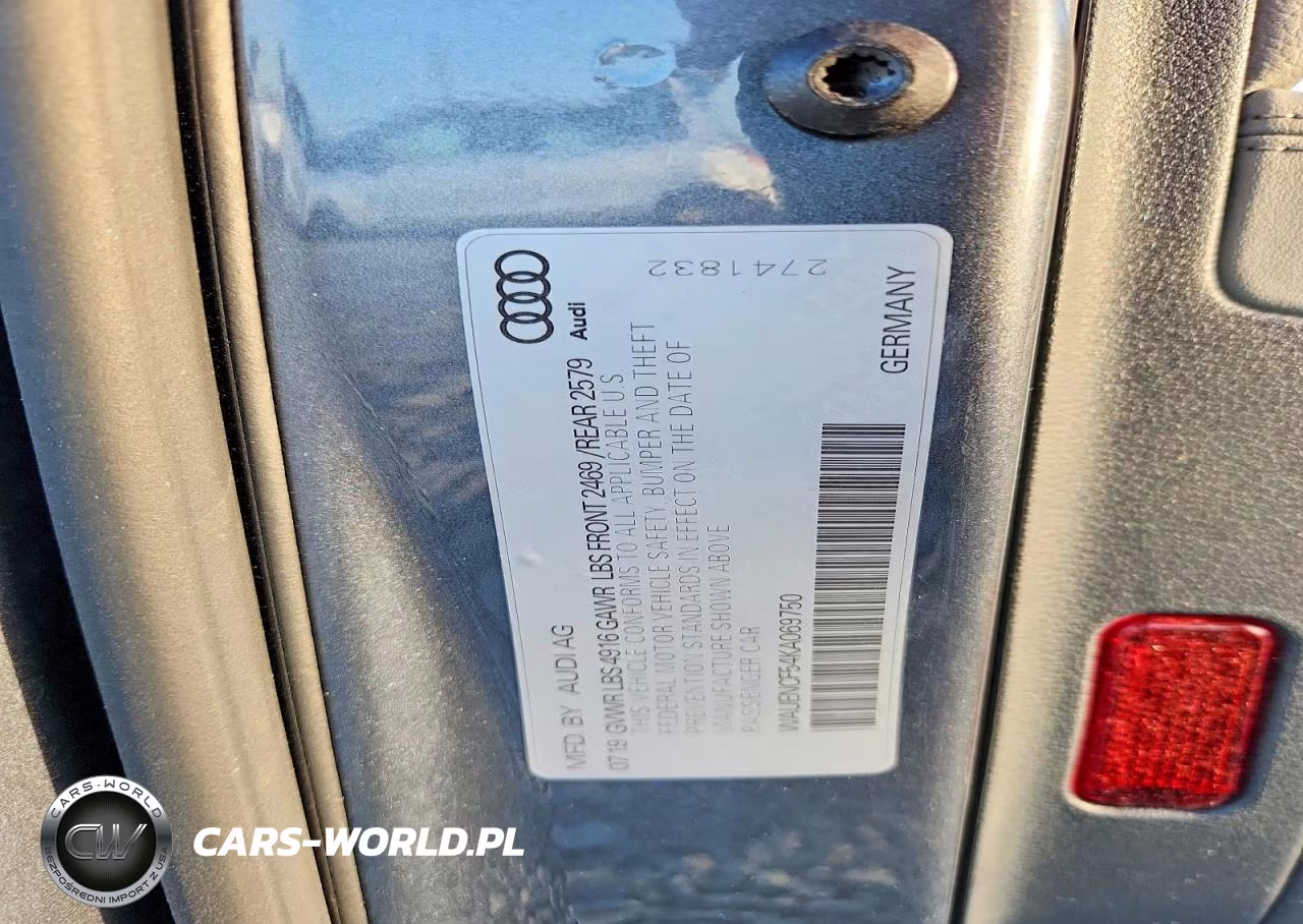 2019 Audi A5 Premium Plus S-Line VIN:WAUENCF54KA069750 - 12