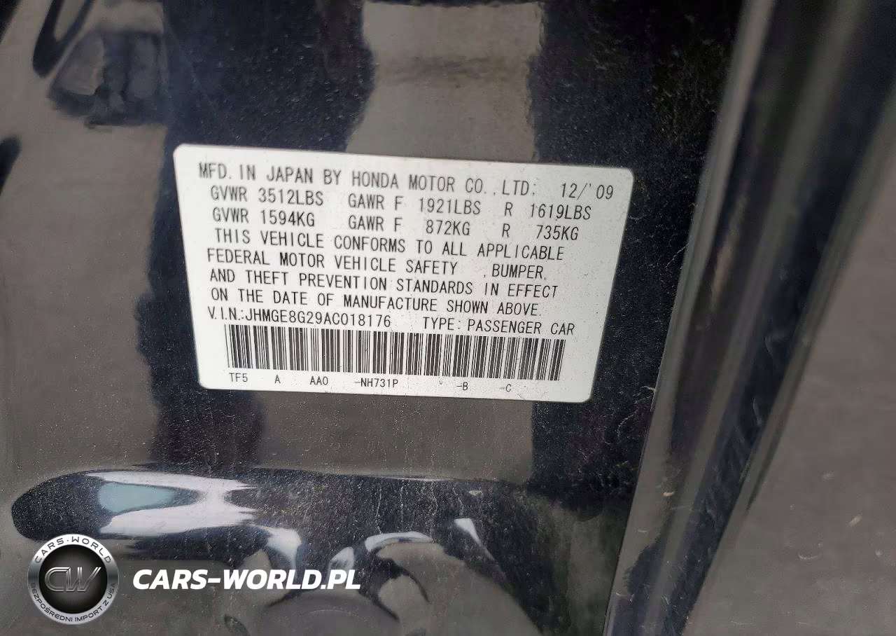 2010 Honda Fit VIN:JHMGE8G29AC018176 - 12