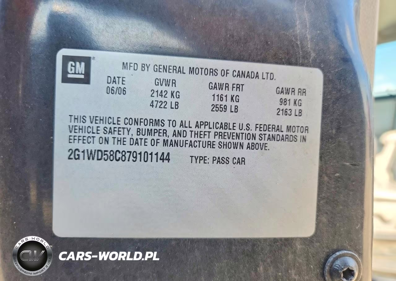 2007 Chevrolet Impala Super Sport VIN:2G1WD58C879101144 - 12