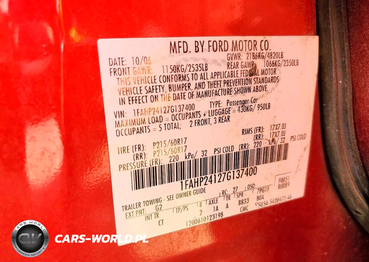 2007 Ford Five Hundred Sel VIN:1FAHP24127G137400 - 12