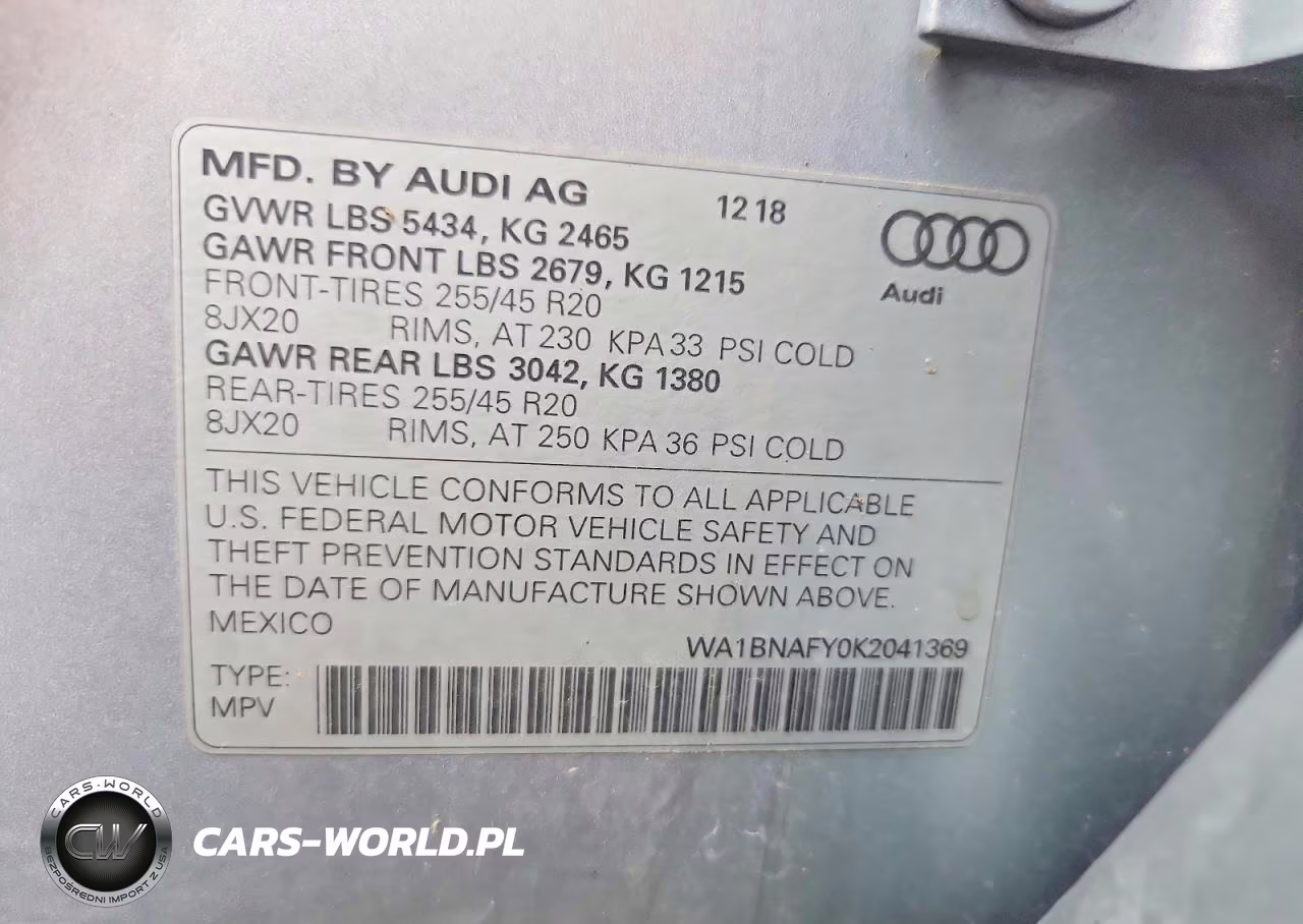 2019 Audi Q5 Premium Plus VIN:WA1BNAFY0K2041369 - 13