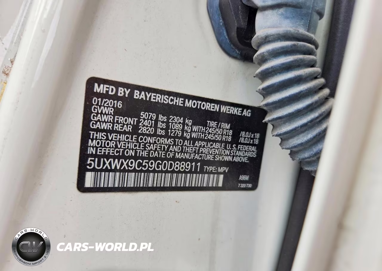 2016 BMW X3 xDrive28I VIN:5UXWX9C59G0D88911 - 13