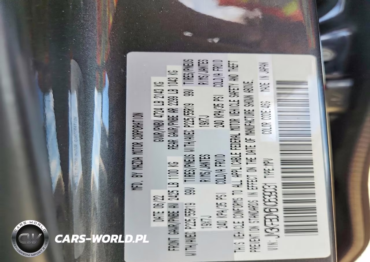 2022 Mazda Cx-5 Premium VIN:JM3KFBDM6N0639031 - 13