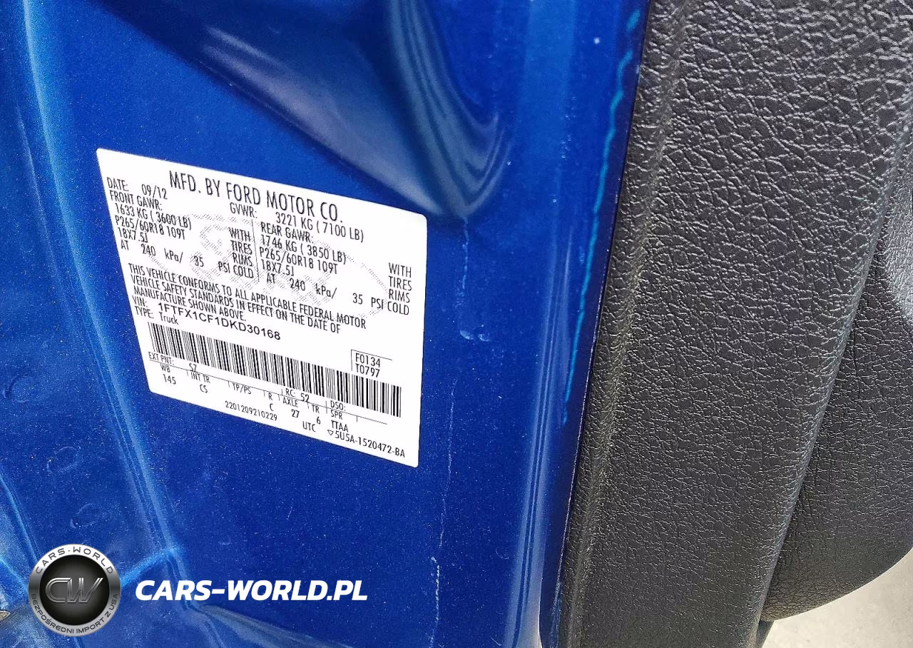 2013 Ford F150 Super Cab VIN:1FTFX1CF1DKD30168 - 12