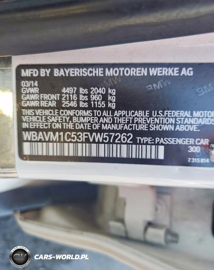 2015 BMW X1 Sdrive28I VIN:WBAVM1C53FVW57262 - 12