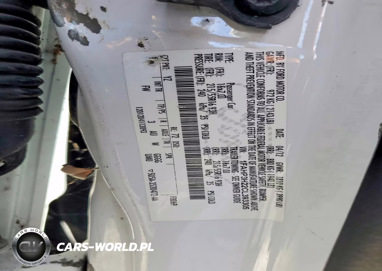 2012 Ford Focus Sel VIN:1FAHP3H22CL393305 - 12