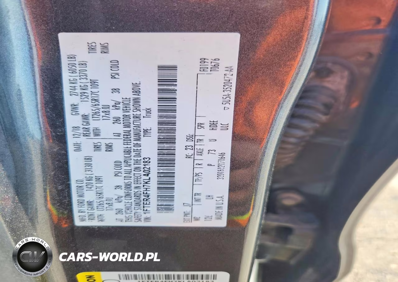 2019 Ford Ranger Xl VIN:1FTER4FH7KLA02183 - 12