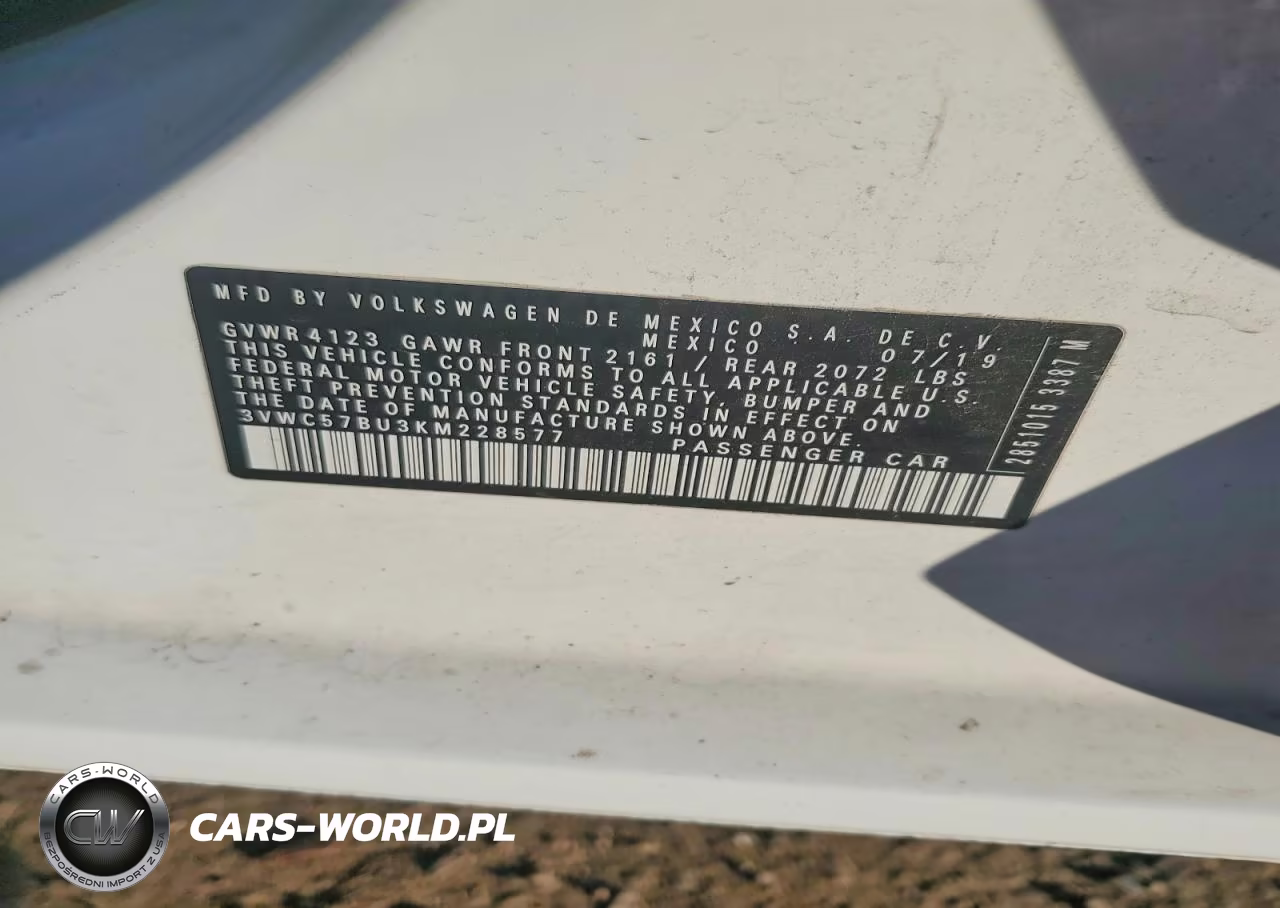 2019 Volkswagen Jetta S VIN:3VWC57BU3KM228577 - 12