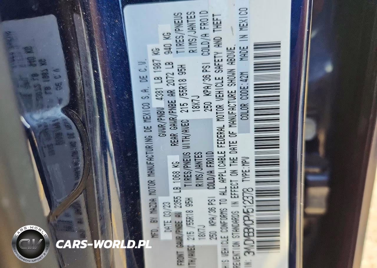 2023 Mazda Cx-30 Select VIN:3MVDMBBM0PM512378 - 13