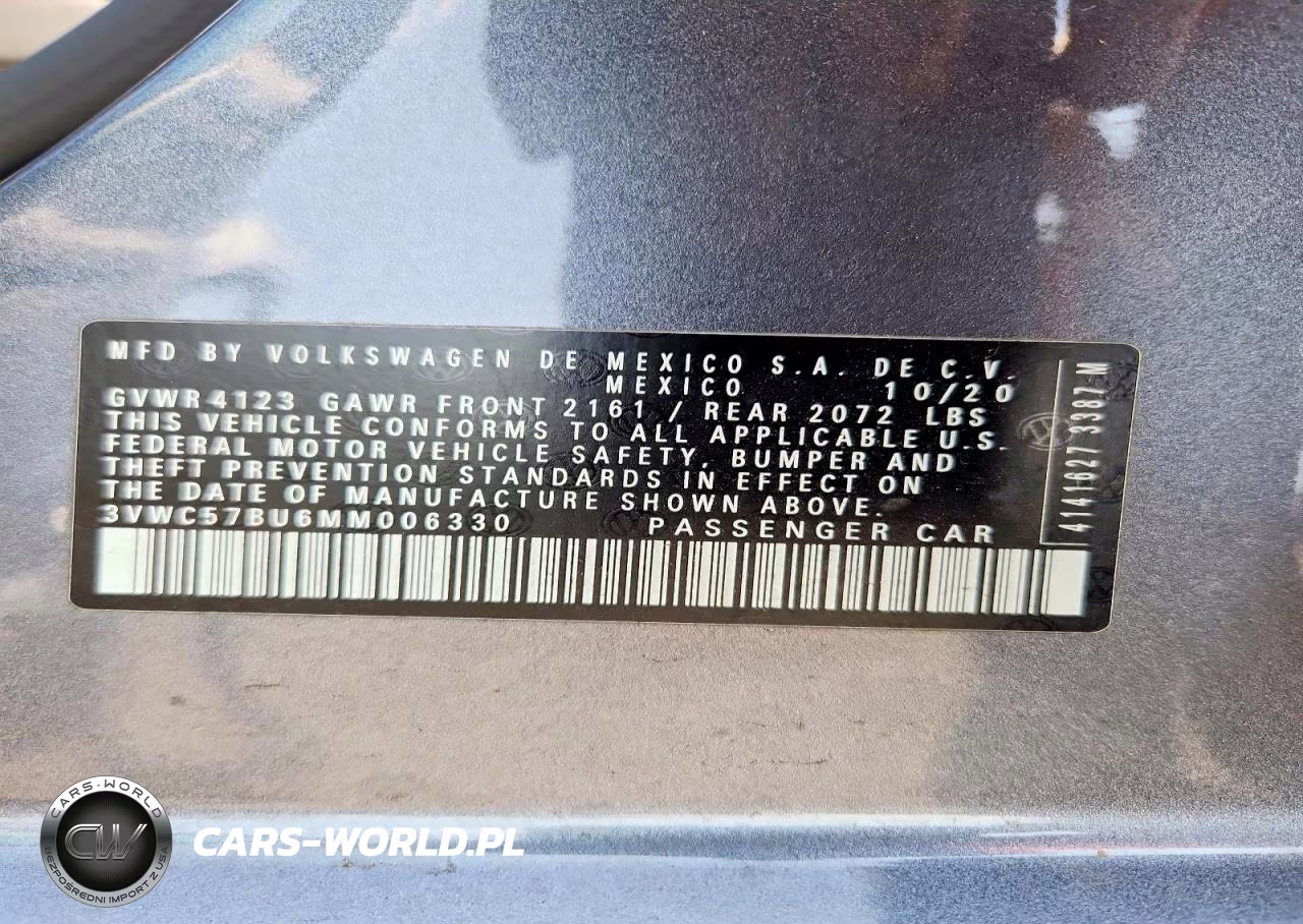 2021 Volkswagen Jetta S VIN:3VWC57BU6MM006330 - 12