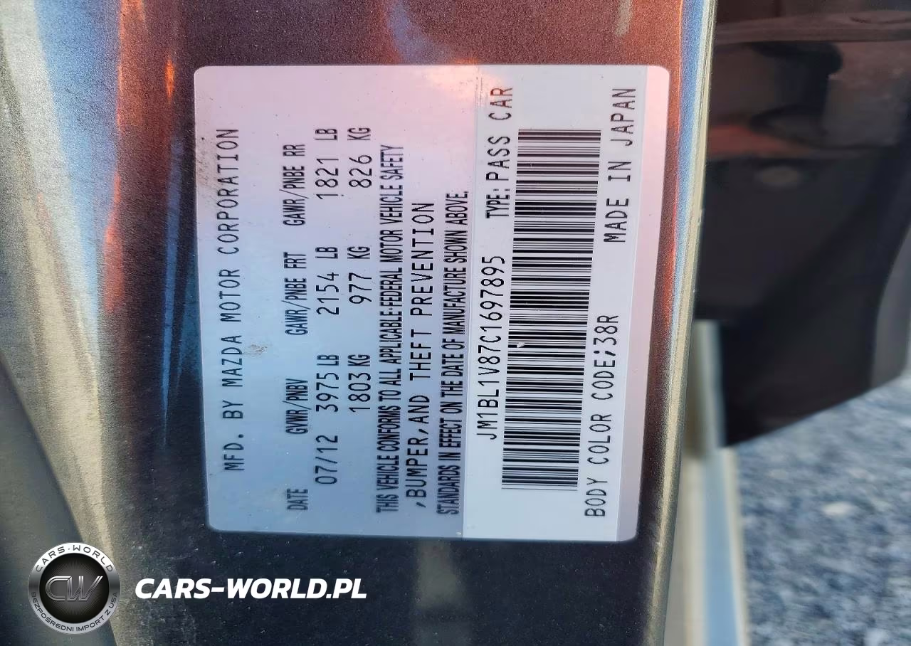 2012 Mazda 3 I VIN:JM1BL1V87C1697895 - 13