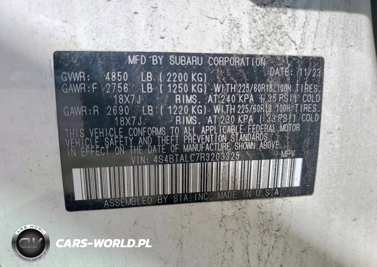 2024 Subaru Outback Onyx Edition VIN:4S4BTALC7R3203325 - 14