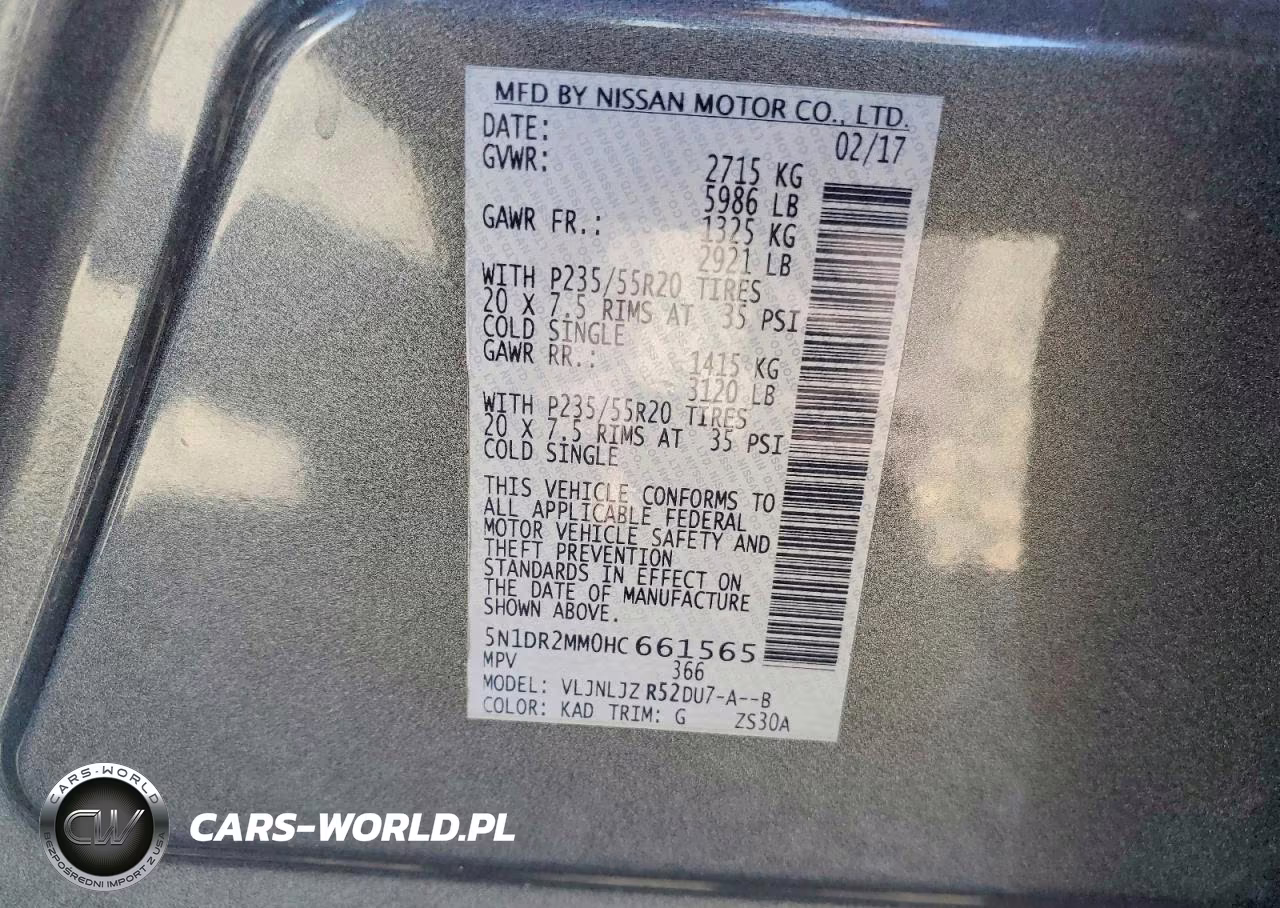 2017 Nissan Pathfinder S VIN:5N1DR2MM0HC661565 - 13