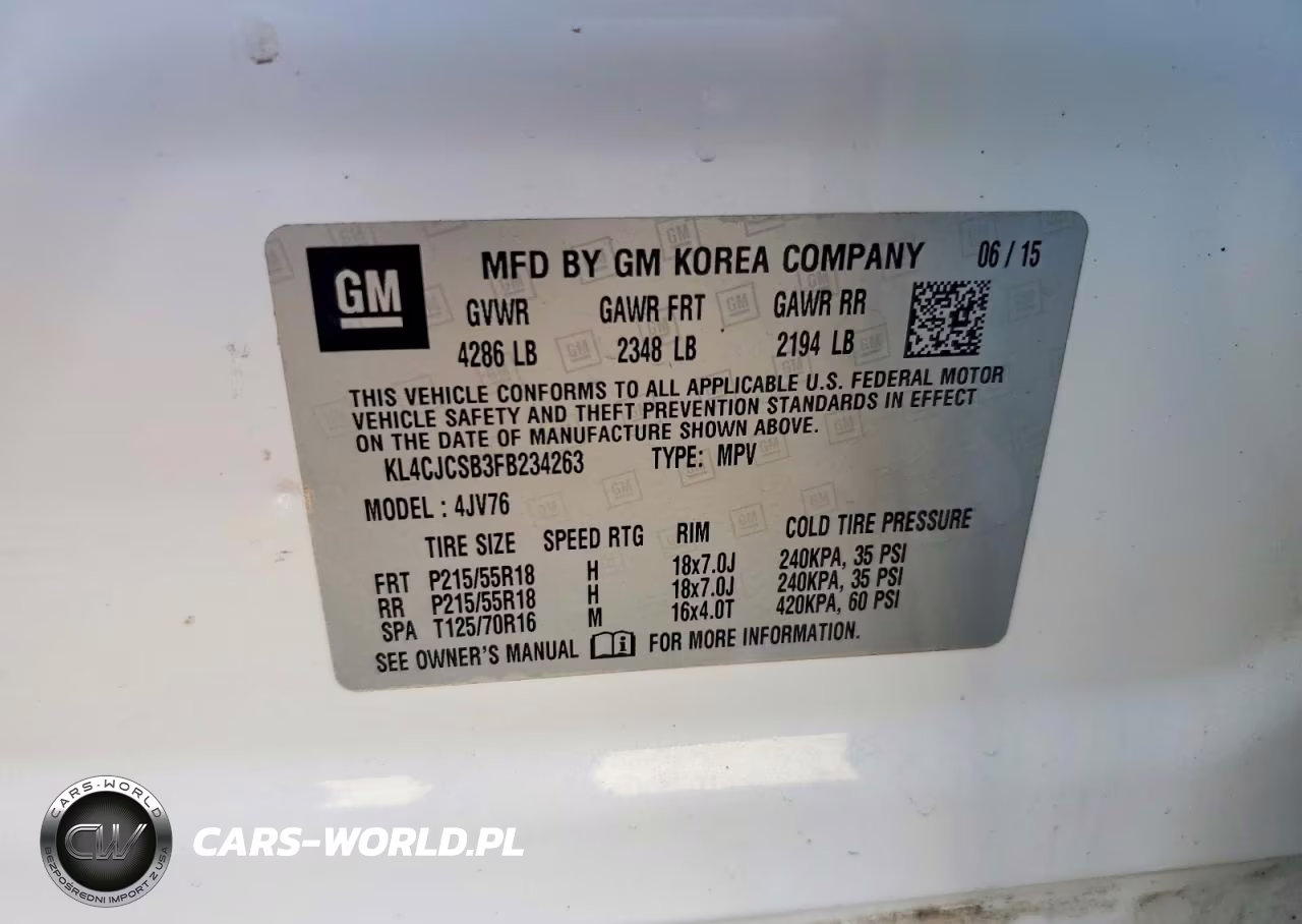 2015 Buick Encore VIN:KL4CJCSB3FB234263 - 12