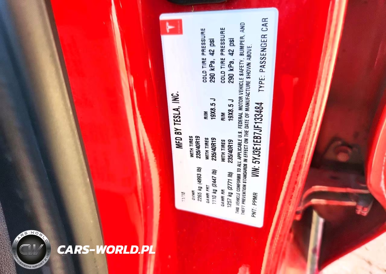 2018 Tesla Model 3 VIN:5YJ3E1EB7JF133484 - 12