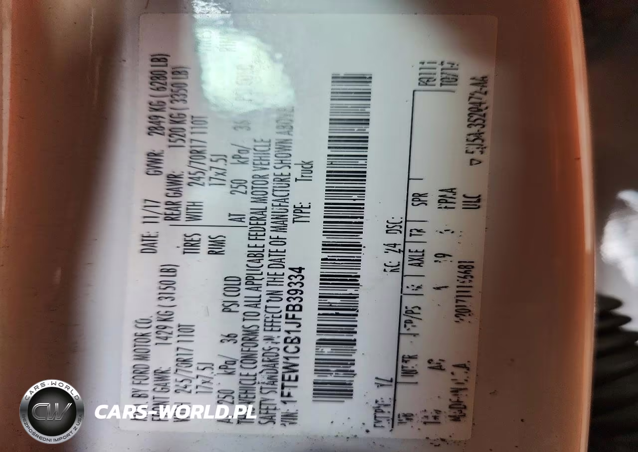 2018 Ford F150 Supercrew VIN:1FTEW1CB1JFB39334 - 12