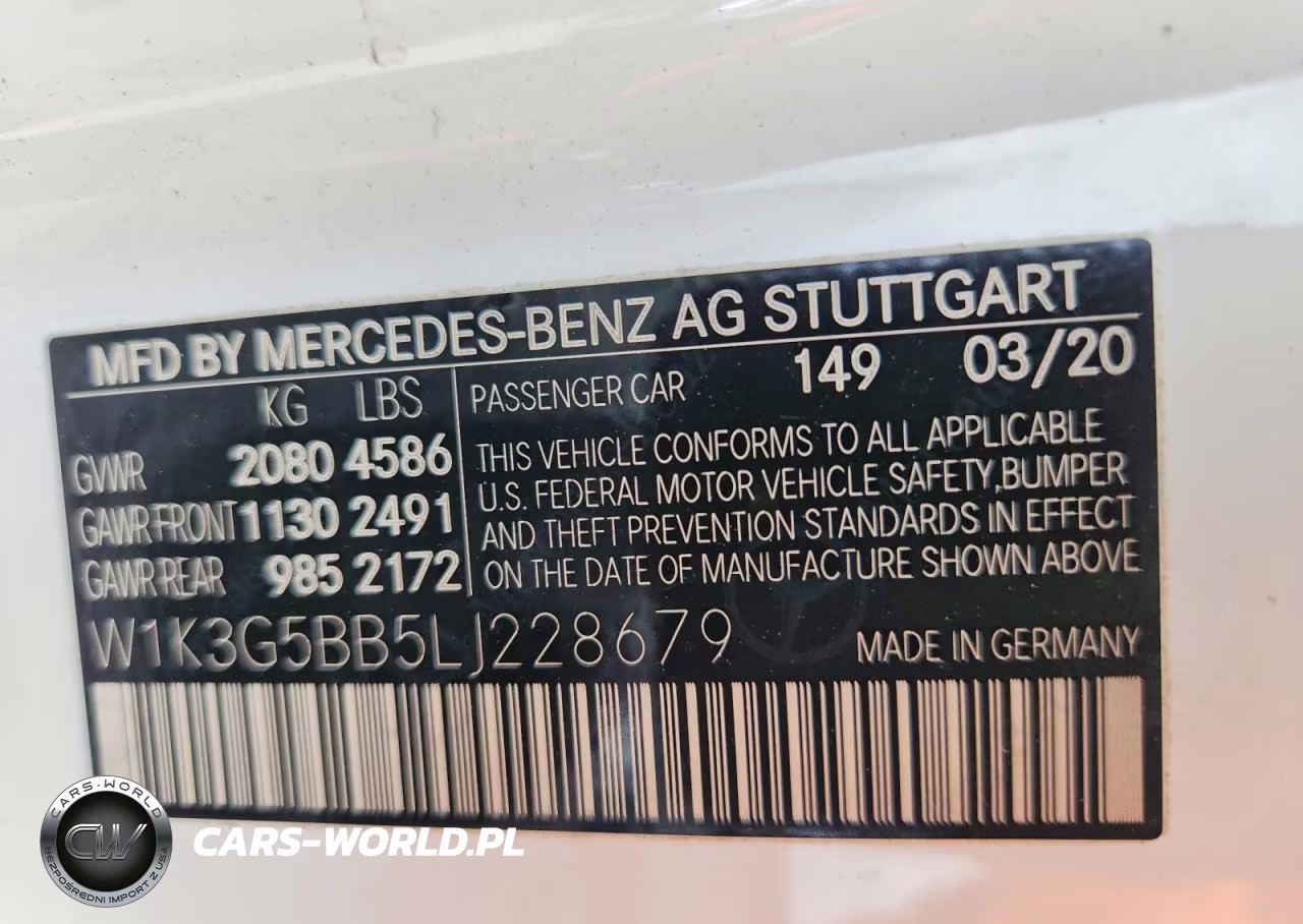 2020 Mercedes-Benz A 35 Amg VIN:W1K3G5BB5LJ228679 - 12