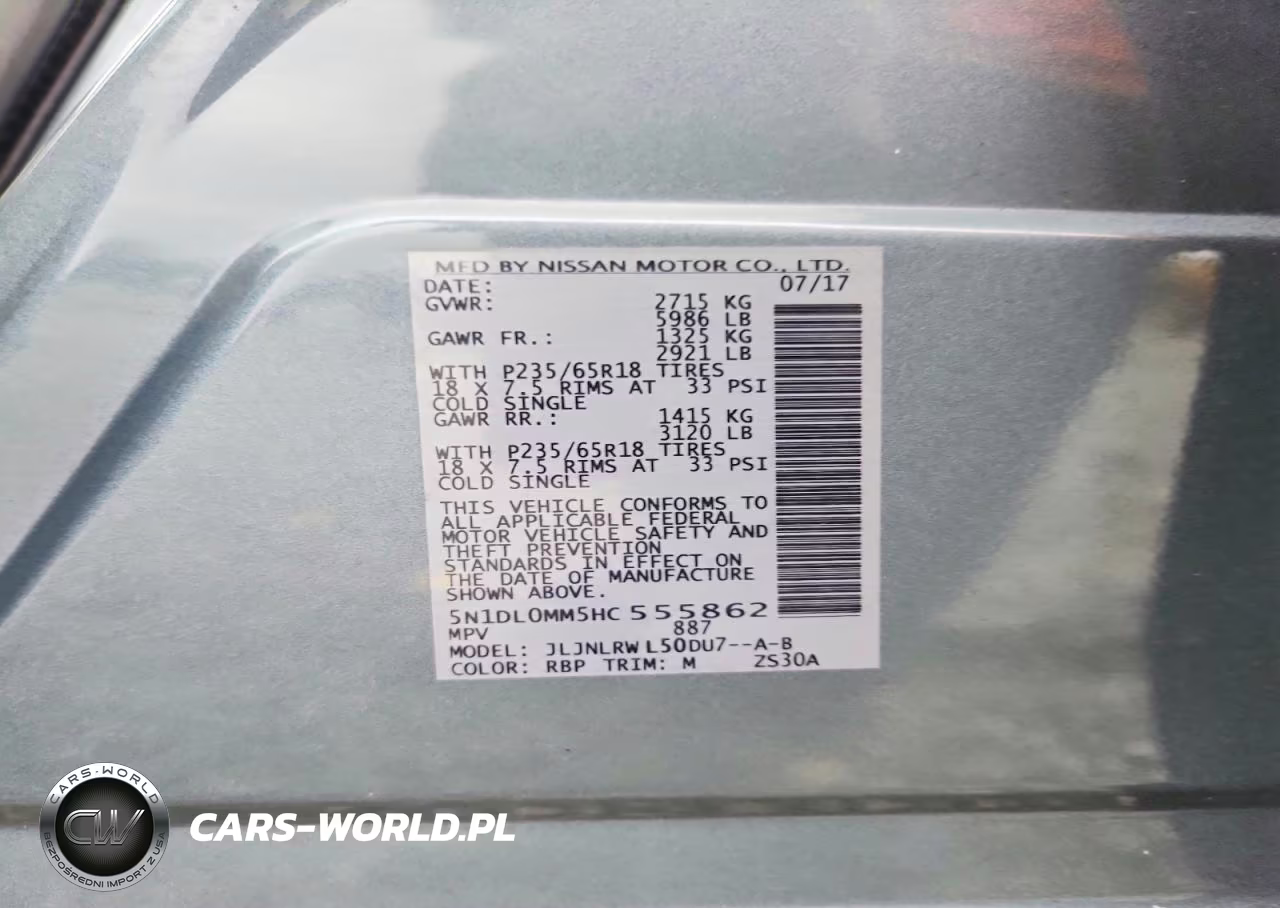 2017 Infiniti Qx60 Base VIN:5N1DL0MM5HC555862 - 13