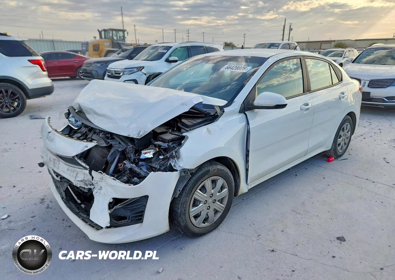 2022 KIA RIO LX VIN:3KPA24AD9NE473983 - 1